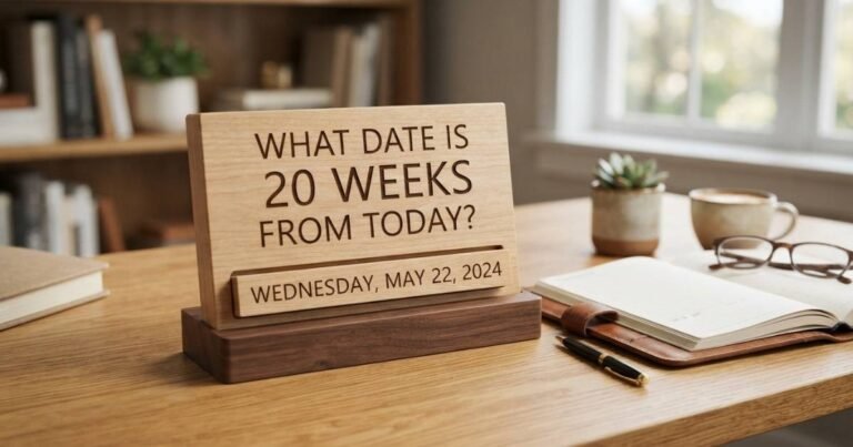 What Date Is 20 Weeks From Today