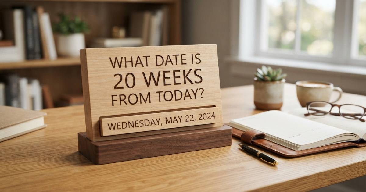What Date Is 20 Weeks From Today
