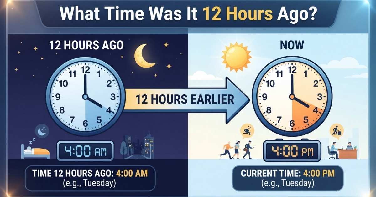 What Time Was It 12 Hours Ago