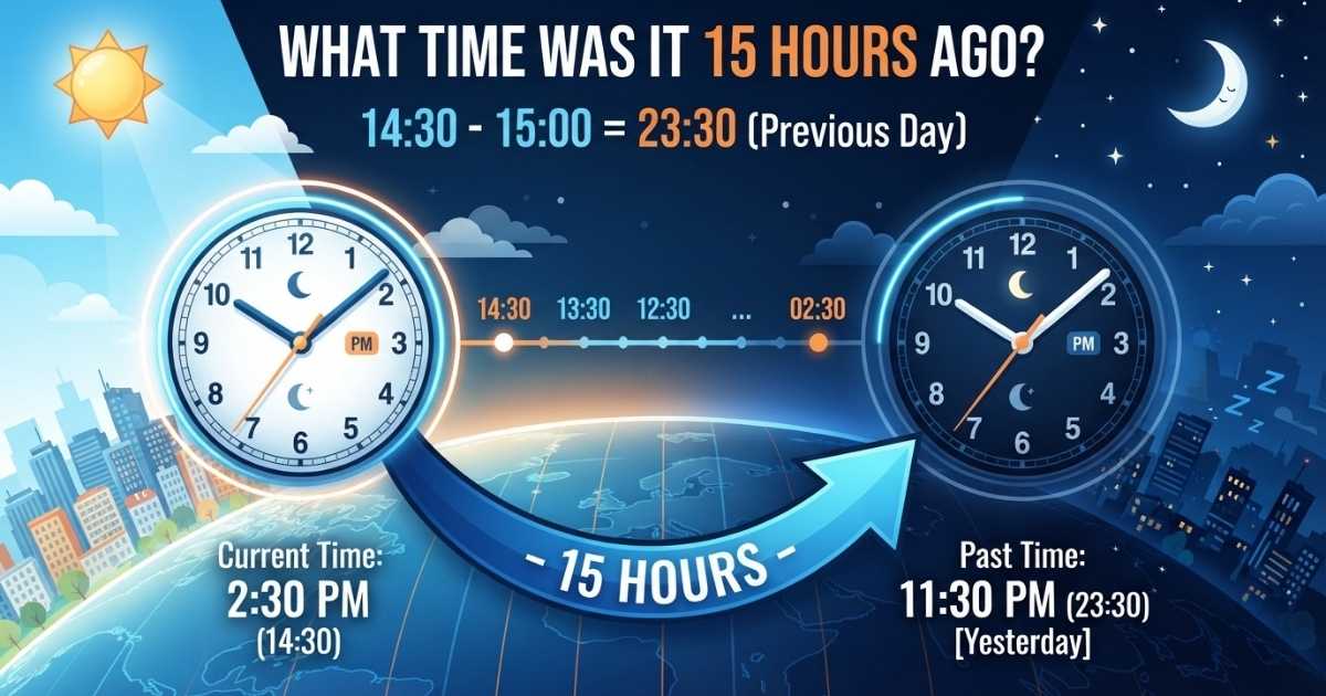 What Time Was It 15 Hours Ago